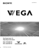 Sony WEGA KE-37XS910 Operating Instructions Manual