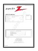 zenith Z44SZ80 Series Service Manual