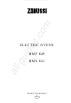 Zanussi BMF 849 Instruction Booklet
