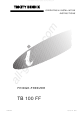 Tricity Bendix TB 100 FF Installation & Operating Instructions Manual