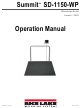 Rice Lake Summit SD-1150-WP Operation Manual