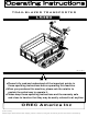 OREC America LS360 Operating Instructions Manual