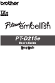 Brother P-touch Embelish PT-D215e User Manual