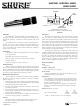 Shure UNIDYNE III Series User Manual
