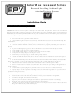 EPV Polar Max Recessed Series Installation Manual