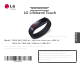 LG Lifeband Touch Series Quick Setup Manual