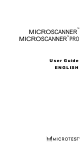 Microtest MICROSCANNER User Manual