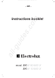 Electrolux EKM 90460 X Instruction Booklet
