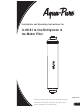 3M AQUA-PURE IL-IM-01 Installation And Operating Instructions Manual