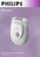 Philips Satinelle super sensitive HP6444/00 Manual