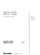 Thermador CIT365DS Installation Manual