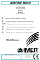 IMER AIRONE 300 N Operating, Maintenance, Spare Parts Manual