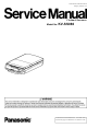Panasonic KV-SS080 Service Manual