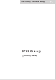 Opus CS 2205 User Manual