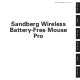 Sandberg Wireless Battery-Free Mouse Pro Manual
