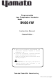 Yamato IN604W Instruction Manual