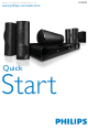 Philips HTS5530 Quick Start Manual