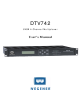 Wegener DTV742 User Manual