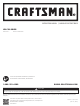 Craftsman CMXGAAM1085128 Instruction Manual