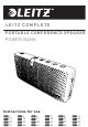 LEITZ COMPLETE PORTABLE CONFERENCE SPEAKER Instructions For Use Manual