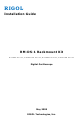 Rigol RM-DS-1 Installation Manual