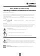 Xylem Lowara Scuba Operating, Installation And Maintenance Instructions