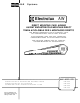 A&E Systems Electrolux AW Series Installation & Operating Instructions Manual