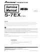Pioneer S-7EX XTW/E Service Manual