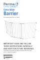Perma child safety Extra Wide Barrier User Manual