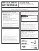 GE RISER KIT Installation Instructions Manual