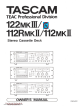 Tascam 122mkIII Owner's Manual