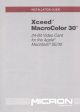 Micron Technology Xceed MacroColor 30 Installation Manual