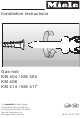 Miele KM 404 Installation Instructions Manual