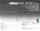 Yamaha RX-530 Owner's Manual