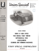 UnionSpecial 39500 Series Instructions For Adjusting And Operating