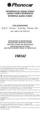 Phonocar VM342 Mounting Instructions