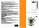 Paderno Flambe Burner 56163-27 Use And Maintenance Manual