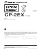 Pioneer CP-2EX Service Manual