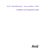 Avid Technology MediaStream ConnectPlus 1000 Installation And Operation Manual