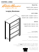Eddie Bauer Langley Bookcase DA5673-3DR Assembly Manual