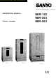 Sanyo MIR-153 Instruction Manual