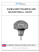 Domi Jump TRAMPOLINE BASKETBALL HOOP Installation Manual & Safety Instructions
