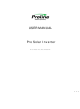 Proline Pro Series User Manual