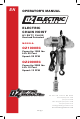 OZ Lifting Products OZ1000EC Operator's Manual