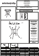 Emmezeta STRESSA TABLE D70 Assembly Instructions Manual
