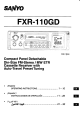 Sanyo FXR-110GD Operating Instructions Manual