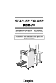 Duplo DBM-70 Instruction Manual