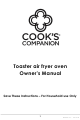 Cook's Companion B422393-00003-00000 Owner's Manual