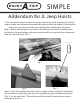 Lange Originals Hoist-A-Top Simple Installation Instructions Manual