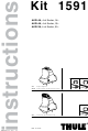 Thule 1591 Instructions Manual